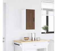 Mokuyary Armario colgante de cocina Kalmar marrón roble imitación madera muebles de cocina colgantes de pared armarios de cocina con puertas modelo 1 x armario de pared (1 puerta)