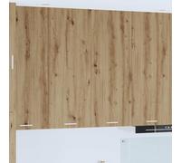 Mokuyary Armario colgante de roble Artisan, 80 x 31 x 100 cm, madera de madera, armario de pared para baño, modelo 1 armario colgante (2 puertas) 80 cm de ancho x 100 cm de alto