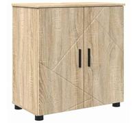 Mokuyary - Armario de baño (roble Sonoma, 61 x 35 x 64 cm, mueble de almacenamiento para cuarto de baño, espacio pequeño