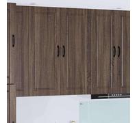 Mokuyary Armario de cocina, aspecto de roble marrón, 40 x 31 x 100 cm, gabinetes de cocina a base de madera, cocina americana 40 x 31 x 100 cm 0 0