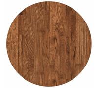 Mokuyary - Bandeja de mesa, color marrón claro, diámetro 50 x 4 cm, madera de roble macizo, bandeja de repuesto para mesa baja, mesa de comedor, oficina, cocina