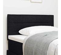 Mokuyary - Cabecero de cama LED con tiras LED, color negro 90 cm, tela para cama, decoración de dormitorio -A1