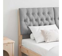 Mokuyary Cabecero tapizado gris claro 160 cm pino macizo cabecero cabecero cabecero cama cabecero de cama respaldo para cama, dormitorio -E