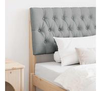 Mokuyary Cabecero tapizado gris claro 90 cm pino macizo cabecero cabecero de cama cabecero de cama respaldo para cama, dormitorio -E