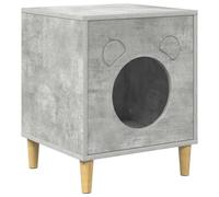 Mokuyary Casa de gato Concerte 42,5 x 40 x 53 cm de madera diseñada para gatos casa de gato de madera para gatitos casa para jugar y relajarse