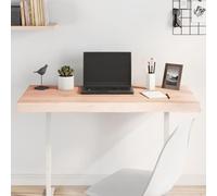 Mokuyary Cubierta protectora de repuesto resistente para mesa de cocina, comedor, 100 x 60 x 2 cm, madera maciza sin tratar, borde vivo, borde plano, pulido
