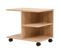 Mokuyary Estante enrollable de 50 x 35 x 42 cm, roble bastidor de almacenamiento para cocina, salón, garaje, taller