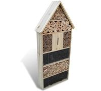 Mokuyary Hotel de Insectos XXL 45,5x15x99 cm, Jardín Habitat Exterior para Abejas, Mariquita Mariposa y Otros Insectos