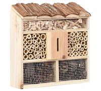Mokuyary Hotel Insectos 30x10x30 cm Madera de abeto, Jardín Habitat Exterior para Abejas, Mariquita Mariposa y Otros Insectos