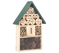 Mokuyary Hotel para insectos, 31 x 10 x 48 cm, madera de pino, jardín al aire libre para abejas, mariquitas y otros insectos