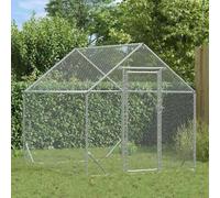 Mokuyary - Jaula para gallinas (400 x 170 x 177 cm, acero galvanizado, recinto al aire libre, conejos para animales, gallinero para gallinas y otros animales pequeños 42023409