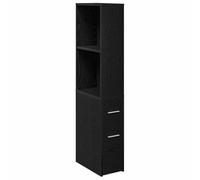 Mokuyary - Juego de muebles de baño, montaje en pared, color roble negro, mueble de almacenamiento para cuarto de baño, pequeños espacios, B