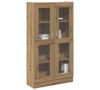 Mokuyary Librería, aparador alto, armario de salón, armario para libros con puertas, tablero alto, roble Artisan, 82,5 x 30,5 x 150 cm, madera