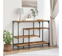 Mokuyary Mesa Consola con estante Madera Antigua 100 x 35 x 75 cm Consola para pasillo, mesa de entrada, punta de sofá estrecho para entrada, salón