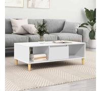 Mokuyary Mesa de Café 102 x 55 x 35 cm Madera de ingeniería Moderna,Mesa Auxiliar con Estante y Almacenamiento para Sala de Estar,Salón,Comedor