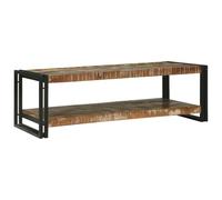 Mokuyary Mesa de Café Multicolor Madera sólida recuperada Moderna,Mesa Auxiliar con Estante y Almacenamiento para Sala de Estar,Salón,Comedor