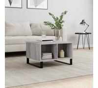 Mokuyary Mesa de Centro Madera contrachapada Gris Sonoma 60x50x36,5 cm pequeña mesita de Centro de Salon para Sofa,Comedor,Dormitorio Balcon y Cafeteria