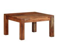 Mokuyary Mesa de Centro Madera Maciza de Acacia 60x60x35 cm pequeña mesita de Centro de Salon para Sofa,Comedor,Dormitorio Balcon y Cafeteria