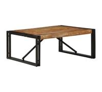 Mokuyary Mesa de Centro Multicolor 80x80x35 cm Madera Maciza reciclada pequeña mesita de Centro de Salon para Sofa,Comedor,Dormitorio Balcon y Cafeteria