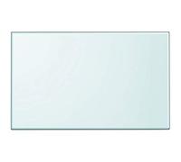 Mokuyary - Mesa rectangular de cristal templado, 1000 x 620 mm, bandeja de repuesto para mesa baja, mesa de comedor, oficina, cocina