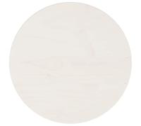 Mokuyary Mesa redonda blanca de 30 x 3 cm de diámetro de madera maciza de pino, mesa de repuesto para mesa de cocina, escritorio, mesa de jardín, mesa alta, mesa de sofá, mesa auxiliar