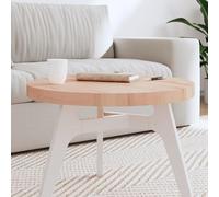 Mokuyary - Mesa redonda de 60 x 4 cm, madera maciza de haya, bandeja de repuesto para mesa baja, mesa de comedor, oficina, cocina -A