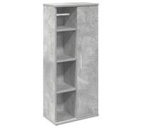 Mokuyary - Mueble de baño con portarrollos de color gris hormigón, mueble de almacenamiento para cuarto de baño, pequeños espacios -B