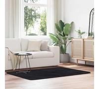Mokuyary NAVARRA - Alfombra Shaggy de pelo alto, color negro, 120 x 170 cm, poliéster, antideslizante, alfombra de salón para dormitorio