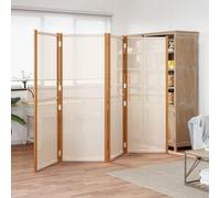Mokuyary - Separador de 4 paneles (280 x 180 cm, Biombo multifuncional Separador de habitaciones, Rompecabezas, para oficina, dormitorio, sala de estar