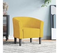 Mokuyary Sillón de terciopelo amarillo, silla de lectura, sofá individual, sillón de televisión para salón, dormitorio, sala, estudio, habitación de invitados
