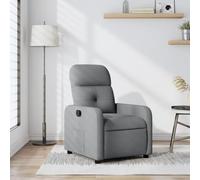 Mokuyary - Sillón reclinable, color gris claro, silla de relajación, asiento de silla para relajarse, sala de estar, hogar, oficina, dormitorio -Q