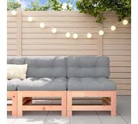 Mokuyary Sofás centrales de jardín de madera maciza, 2 unidades, muebles de salón Douglas, para exteriores, fácil de limpiar, resistentes a la intemperie, sofá de jardín para terraza, balcón