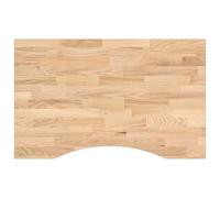 Mokuyary Tablero de escritorio sin tratar, 80 x 50 x 2,5 cm, madera maciza de roble, mesa de repuesto para mesa de cocina, escritorio, mesa de jardín, mesa de pie, mesa de sofá, mesa auxiliar