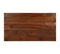 Mokuyary Tablero de mesa de 100 x 50 x 2,5 cm rectangular de madera recuperada maciza, mesa de repuesto para mesa de cocina, escritorio, mesa de jardín, mesa alta, mesa de sofá, mesa auxiliar -B