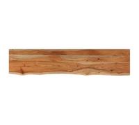 Mokuyary Tablero de mesa de 180 x 30 x 3,8 cm, rectangular, madera maciza de acacia, borde de árbol de acacia, mesa de repuesto para mesa de cocina, escritorio, mesa de jardín, mesa alta, mesa de sofá