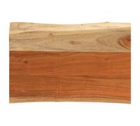 Mokuyary Tablero de mesa de 60 x 40 x 3,8 cm, rectangular, madera maciza de acacia, borde de árbol de acacia, mesa de repuesto para mesa de cocina, escritorio, mesa de jardín, mesa alta, mesa de sofá