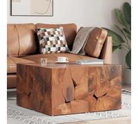 Mokuyary Taburetes 4 uds. marrón 40x40x45 cm Madera de Teca Maciza pequeña mesita de Centro de Salon para Sofa,Comedor,Dormitorio Balcon y Cafeteria