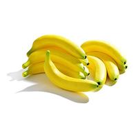 Mokyler Frutas artificiales, 10 piezas de plátano de frutas falsas, modelo de plátano artificial, frutas decorativas falsas para el hogar, fiesta, fotografía, decoración de boda