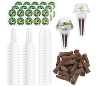 Mokylor Kit de 120 cápsulas de semillas, accesorios hidropónicos de jardín, kit de cápsulas para plantas con 30 cestas de cultivo, etiquetas de esponjas de cultivo y cúpulas compatibles con IDOO, QYO