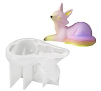 Mol3D Tod - moldeshacer velas silicona con forma Tod 3D, suministros creativos antiadherentes bricolaje, moldessuaves fáciles desmoldar, hormigón, aromaterapia