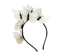 Mola Cabelo Mulher Diadema tocado para el pelo, diadema de fiesta, accesorio para el pelo, diadema para mujeres y niñas, fiesta de Halloween, cosplay, novia (White, One Size)