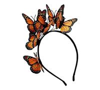 Mola Cabelo Mulher Diadema tocado para el pelo, diadema de fiesta, accesorio para el pelo, diadema para mujeres y niñas, fiesta de Halloween, cosplay, novia (Orange, One Size)