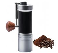 Moladora de café manual de 7 estrellas, máquina de frijol de café portátil con grosería ajustable, rebabas precisas de acero inoxidable, diseño compacto para oficinas domésticas y uso de viajes