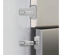 Molain 2 cerraduras de refrigerador a prueba de niños, bloqueo de puerta de refrigerador/refrigerador/congelador, bloqueo automático mientras cierra la puerta, no requiere herramientas y fácil
