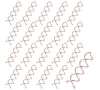 Molain 20 piezas de horquillas de cabello en espiral, horquillas de cabello con espiral giratoria, pasador de pelo en espiral de aleación, horquillas de cabello en espiral para moño con puntas