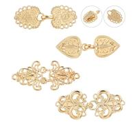 Molain 4 piezas Vintage suéter bufanda clips, metal cárdigan clip broche escote reducir cuello bufanda pin clips para ropa para mujeres niñas desgaste, Acero aleado, No es una piedra preciosa