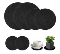 Molain 6 platillos para plantas, bandeja absorbente redonda de fieltro de doble cara de 4/6/8 pulgadas, impermeable, para jardinería, interior, posavasos, macetas al aire libre, suministros de