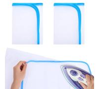 Molain Paquete de 2 paños de prensado para planchar, tela de malla, protector de planchado que ahorra quemaduras, almohadilla aislante para coser y planchar, herramienta de prensado para protección de