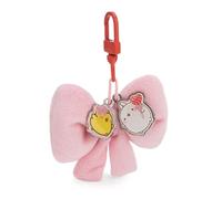Molang 62776 - Colgante Lazo para Bolso 8 cm, Rosa, Adorable Accesorio de Peluche y Dulce Llavero para Bolso, Mochila y Coche