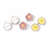 Molang Molang & Piu Piu Unisex Set de Pendientes Plateado Aleación de Zinc